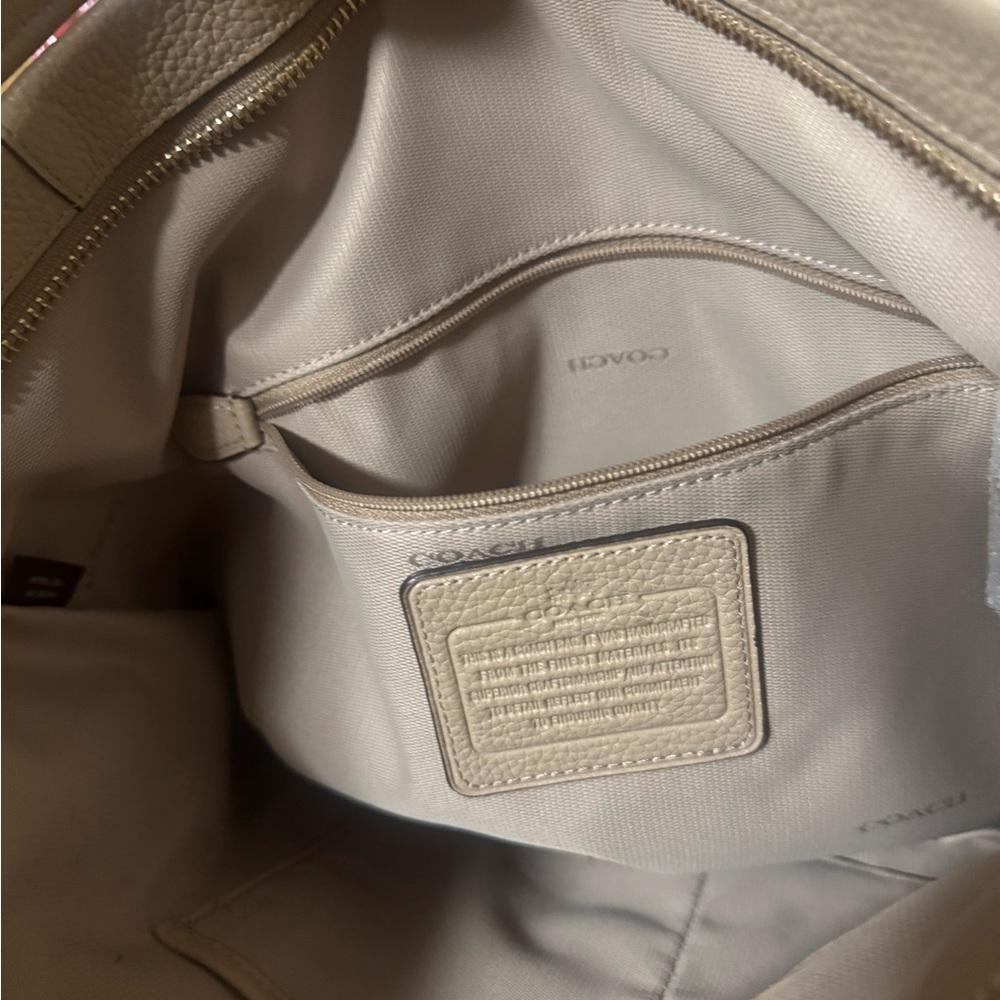 Coach Tan Leather Shoulder Bag - Picture 6 of 9